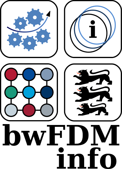 Logo_bwFDM-Info: Koordiniertes Forschungsdatenmanagement in Baden-Württemberg Logo_bwFDM-Info